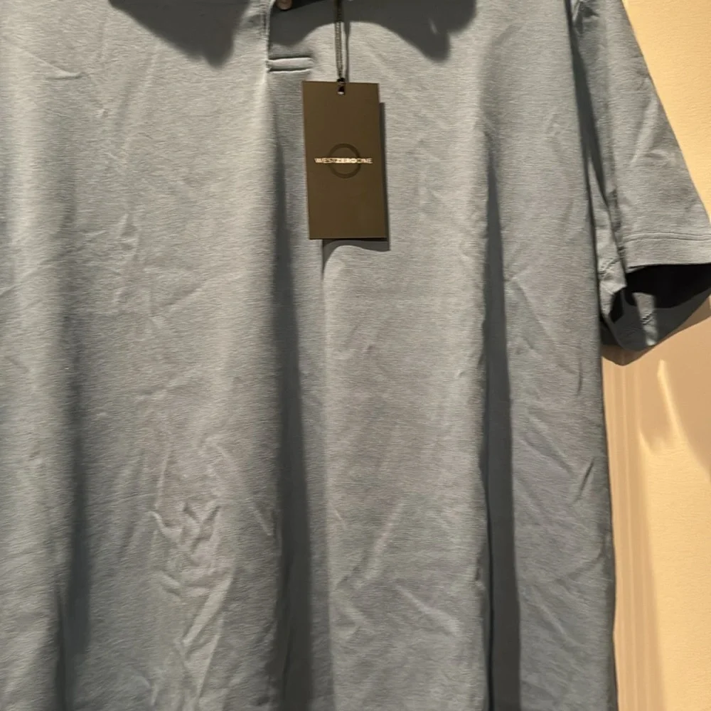 NWT! westzeroone Men's Blue Polo Shirt - Picture 4 of 5